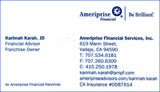 Karimah Karah, Financial Advisor